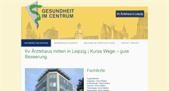 Desktop Screenshot of gesundheit-im-centrum.de